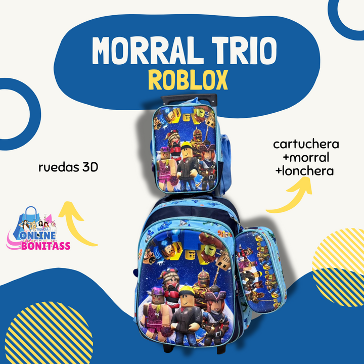 Trío Escolar RUEDAS 3D ✨📚