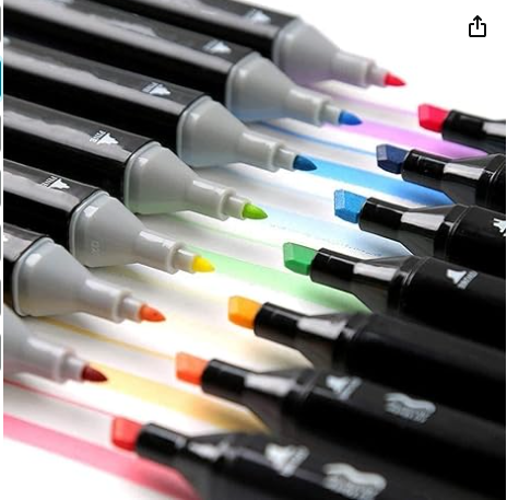 Kit Plumones Marcadores + estuche